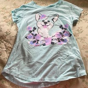 Girls corgi shirt